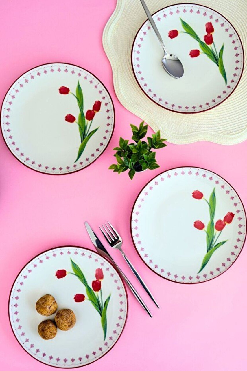 Set farfurii pentru desert, Hermia, 311MBL1319, Multicolor - imagine 6